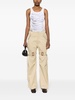 wide-leg cotton cargo trousers