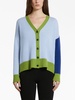 colour-block cashmere cardigan