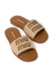 logo-patch raffia slides