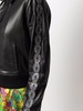 crystal-embellished leather jacket