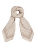 monogram-jacquard silk scarf