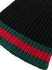 Gucci Men's Black Wool Hat with Web Detail