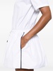 drawstring-waist cotton polo dress