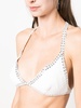 Yaya crystal-embellished triangle top