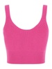 ribbed-knit vest top