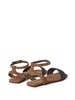 Monili-detail leather sandals