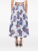 floral print full skirt