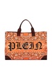 logo-print cotton tote bag