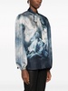 graphic-print silk blouse