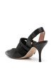 buckle-straps pointed-toe pumps