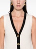 contrasting-trim vest