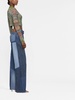 Moonogram wide-leg denim trousers