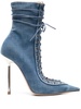 Colette 120mm denim ankle boots