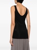 scoop-neck sleeveless top 