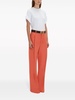 pleat-detail wide-leg trousers