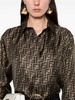 FF-logo print silk shirt