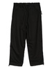 belted straight-leg trousers