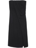 Halle draped midi dress