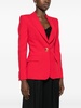 toggle-fastening single-breasted blazer