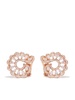 18kt rose gold Precious Lace Vague diamond swirl earrings