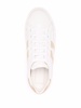 logo-stripe leather sneakers