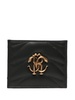 monogram-plaque quilted cardholder