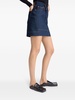 De-nimes asymmetric-waistband denim mini skirt