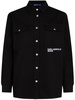 logo-embroidered overshirt