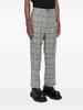 Cruise tartan-check drop-crotch trousers