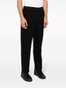 chevron-knit straight-leg trousers