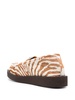 animal-print panelled loafers 