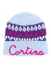 motif-embroidered fair-isle beanie