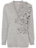 ruffle-detail jumper