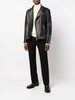 Rockstud-embellished leather biker jacket 