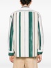 striped drop-shoulder cotton shirt