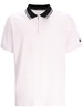 contrasting-collar cotton polo shirt