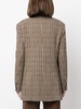 houndstooth-pattern double-breasted blazer