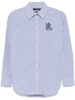 logo-embroidered shirt