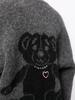 bear-intarsia knitted cardigan