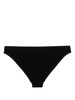 logo-embossed textured bikini brief