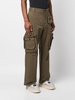 logo-patch straight-leg trousers