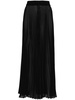 Black Pleated Maxi Skirt