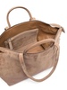 multi-strap suede tote