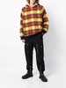 plaid-check print hoodie