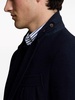 herringbone-pattern single-breasted blazer