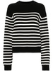 Black The Viola Striped Cashmere Sweater