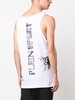 splash-print cotton tank top