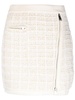 tweed zip-up skirt 