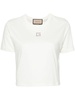 White Square G Rhinestone-Embellished T-Shirt