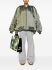 Green Double-Sleeves Bomber Jacket